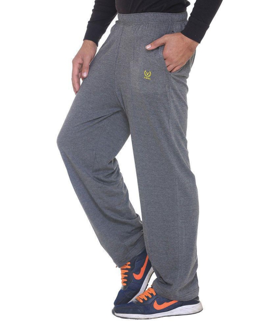 Vimal Jonney Grey Cotton Blend Trackpant - XL