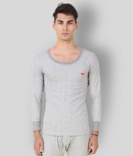 Hap Kings - Grey Cotton Blend Mens Thermal Tops ( Pack of 1 ) - None