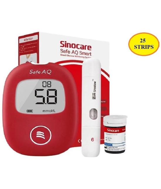 SINOCARE SAFE AQ & 25 STRIPS Glucometer