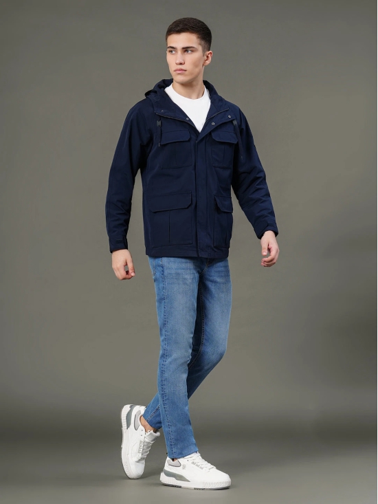 RedTape Hooded Four Pocket Jacket for Men | Enhanced Comfort