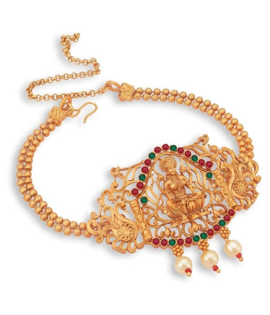 Sukkhi Artistically Pearl Gold Plated Goddess Laxmi Bajuband For Women - Multi Color