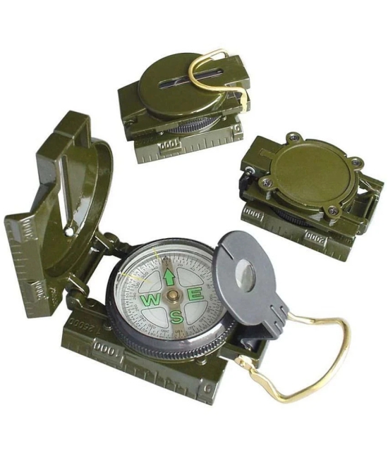 JGG-Metal Hand Held Lensatic Waterproof Army Outdoor Camping Compass (Green)