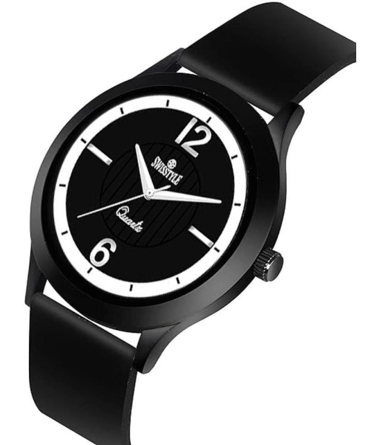 Swisstyle Black Silicon Analog Mens Watch