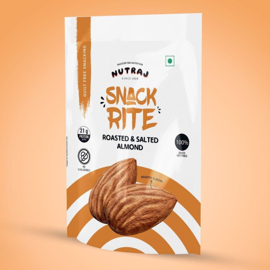 Nutraj Snackrite Roasted Salted Almonds 150g