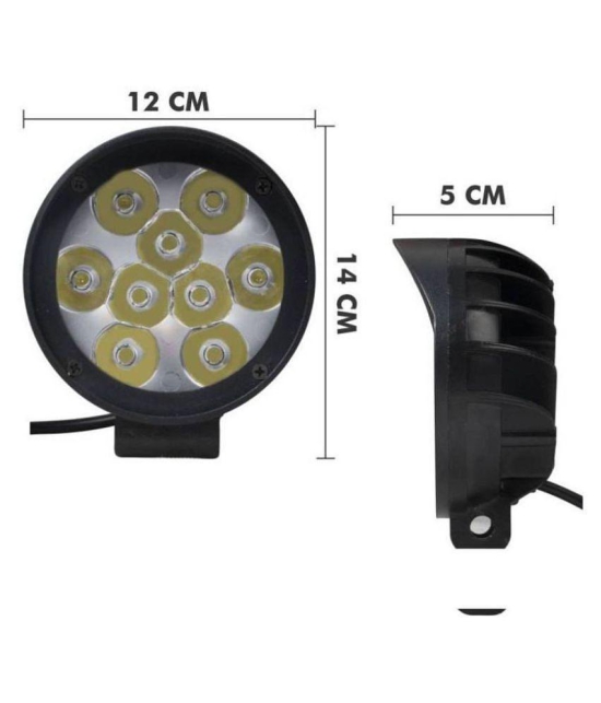 9 LED Fog Light For Bike & Two Wheelers - 2 Pcs