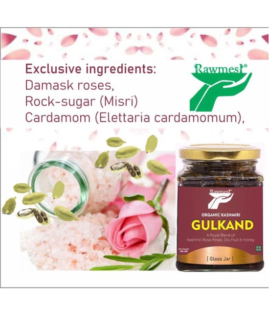 rawmest Gulkand Rose Petal Jam 400 gm Pack of 2