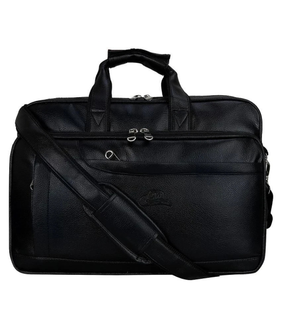 Leather World - Black P.U Office Bag