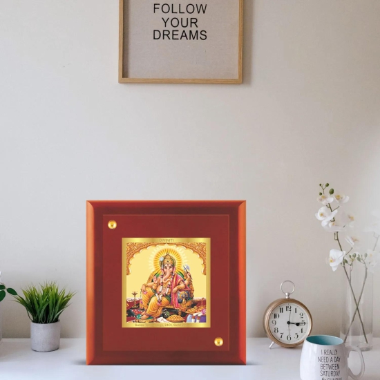 24K Gold Plated Ganesha Customized Photo Frame For Corporate Gifting