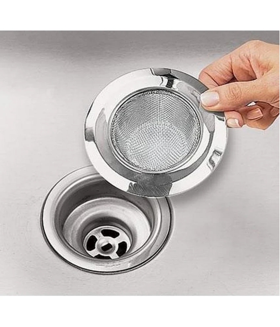 Kitchen Sink Strainer Heavy-Duty Stainless-Steel Drain Basin Basket Filter Stopper Drainer Jali Diameter 11cm