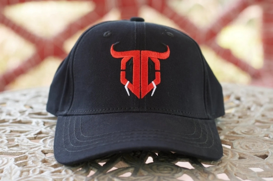 Go Devil Logo Printed Black Cap