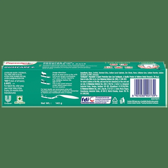 Pepsodent Expert Gum Care Toothpaste, 140 gm