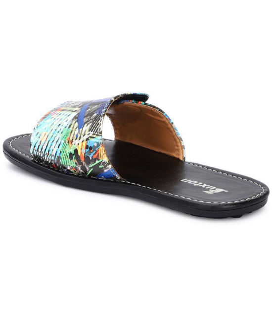 Buxton - Blue Mens Slide Flip Flop - None