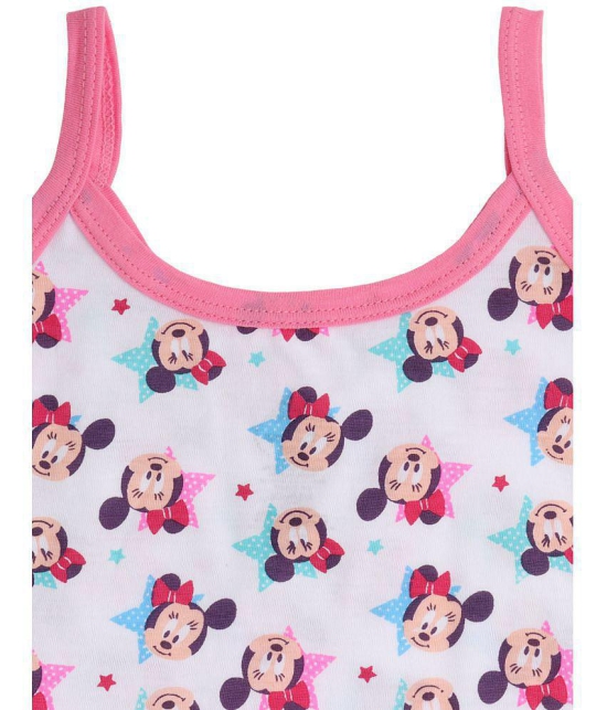 MINNIE & FRIENDS GIRLS VEST DORI NECK SLEEVELESS ASSORTED Pack Of 3 - None