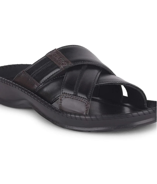 Liberty Black Mens Leather Slipper - None