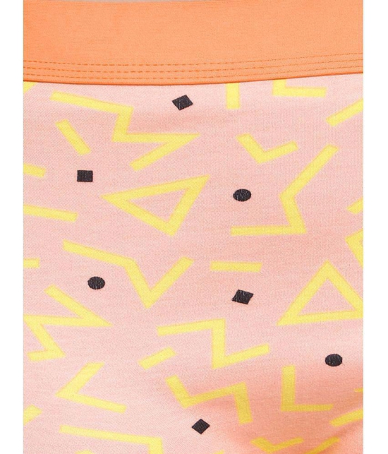 Bruchi Club - Orange Boyshorts Panty Blended Printed Women's Boy Shorts ( Pack of 1 ) - None