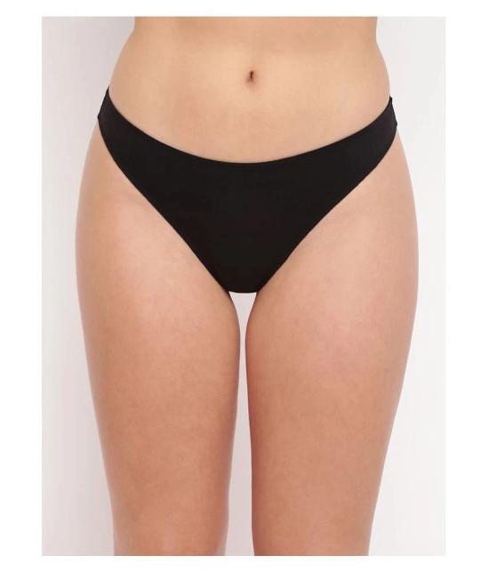 BASIICS By La Intimo Cotton Lycra Thongs - M