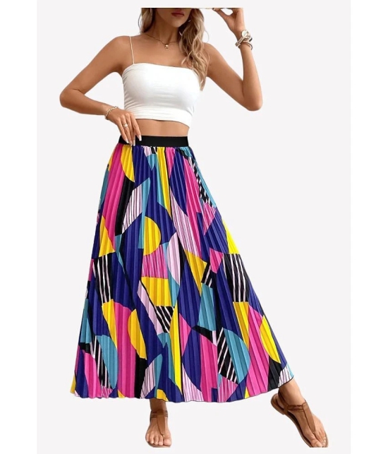 JASH CREATION Multi Color Polyester Womens Flared Skirt ( Pack of 1 ) - None