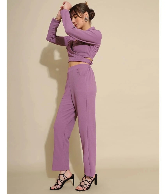 Selvia Lavender Dyed Pant Top Set - None