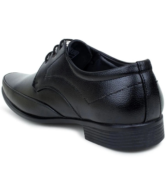 Action Office Artificial Leather Black Formal Shoes - None