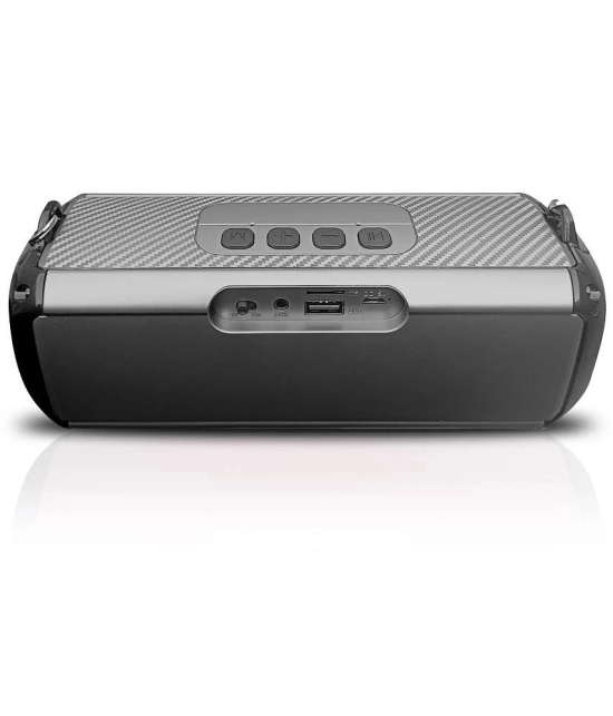 hitage BS-414 10H Music 5 W Bluetooth Speaker Bluetooth V 5.0 with USB,Aux,3D Bass Playback Time 24 hrs Grey - Grey