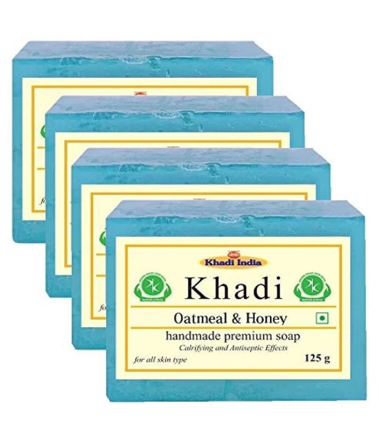 Premium Khadi Oatmeal & Honey Soap 500 g Pack of 4