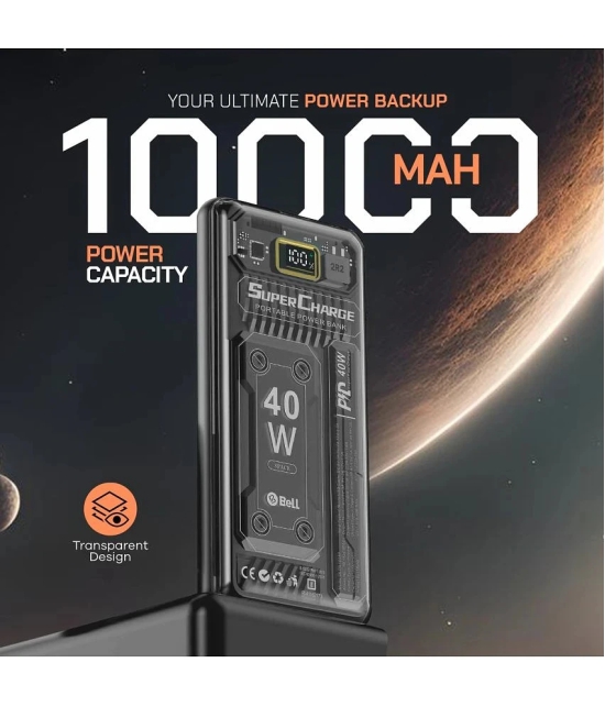 Bell 10000 -mAh 22.5W Li-Polymer Power Bank - Black