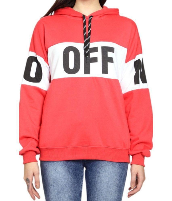 PPTHEFASHIONHUB Fleece Womens Hooded Sweatshirt ( Red ) - None