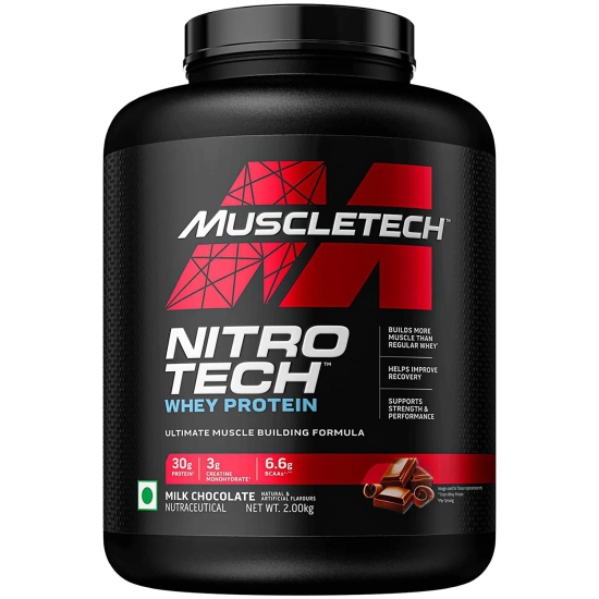 Muscletech Nitrotech Whey Protein Powder-4 lbs (1.8 kg) / Milk Chocolate