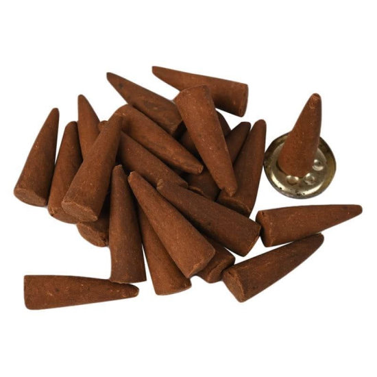 alNaqi ZAHABI cones-50gm |Incense Cones| Organic Incense Cones| 100% Natural and Charcoal Free Cones for Room |(20 conesin a Pack) Floral Fragrance