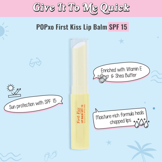 POPxo Makeup - Mini Lip Kit + First Kiss Lip Balm SPF 15