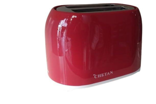 MyChetan Pop-up Toaster, 2-Slice Toaster, 7 Browning Settings, Removable Crumb Tray, 750 W, Red