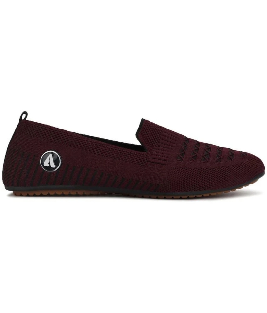 Aqualite Maroon Womens Slip On - None