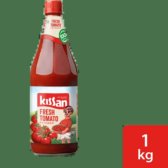 Kissan Fresh Tomato Ketchup, 1 Kg Bottle