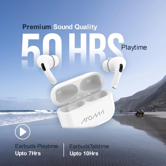 NB126 Force Earbuds-White / 50 Hours
