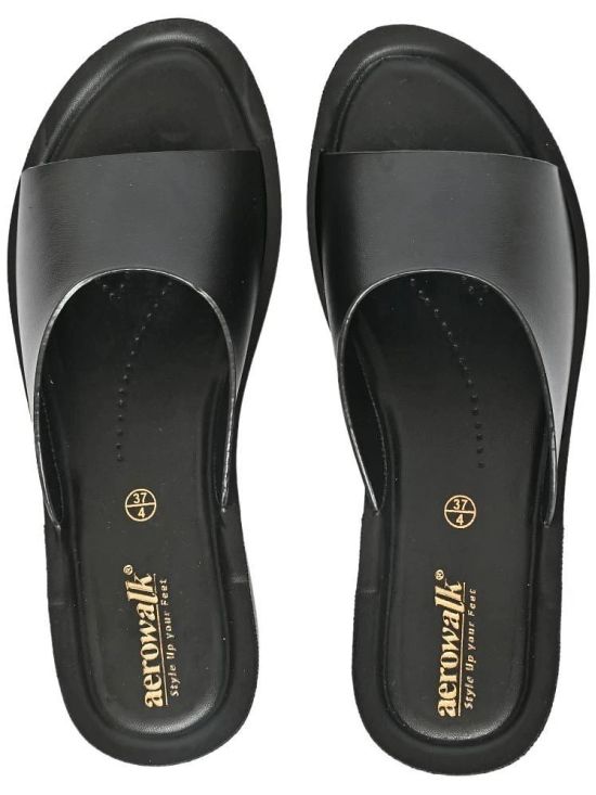 Aerowalk Black Womens Flip Flop - None