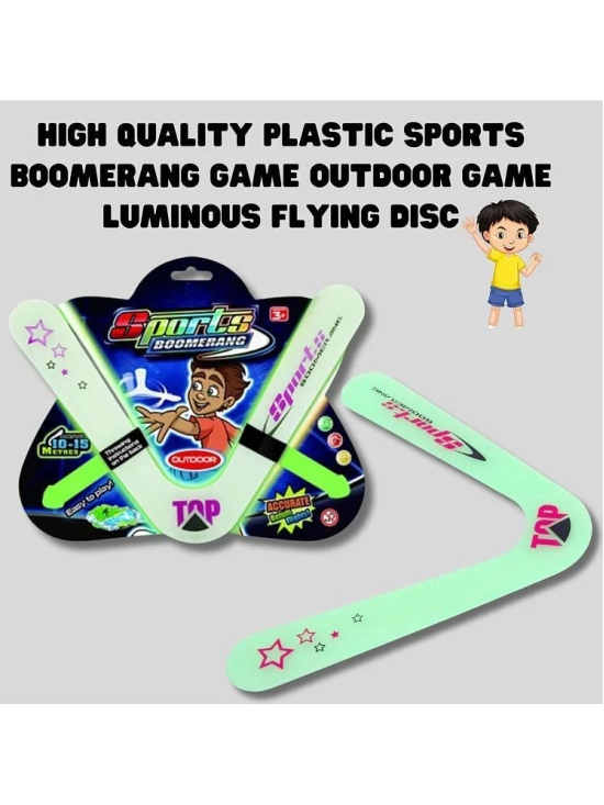 THRIFTKART  -  The Dark Lightning Boomerang for Kids & Adult Printed Instruction Returning Flying Spinner Rotatting Boomerangs Outdoor Sports Group Games for Children Birthday Return Gift (V