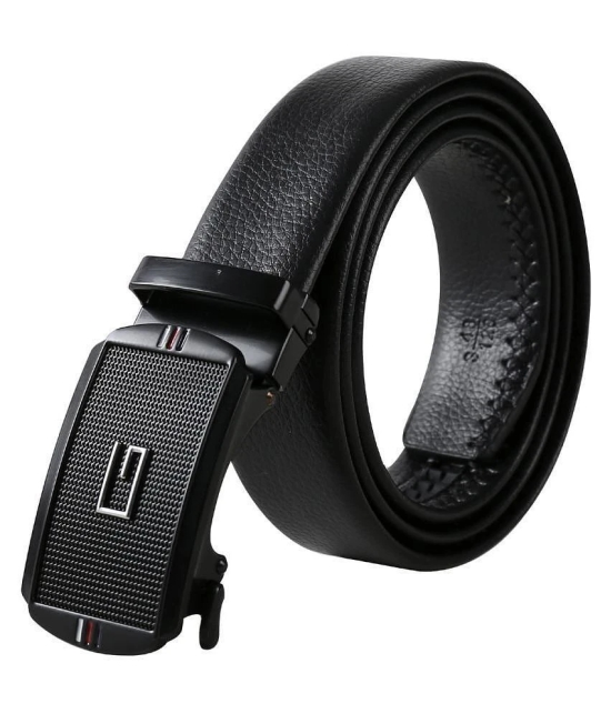 Edifier - Black Leather Mens Casual Belt ( Pack of 1 ) - Free Size