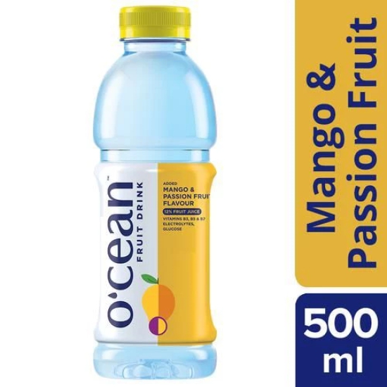 Ocean Fruit Water - Mango & Passion Fruit Flavour, 500 ml