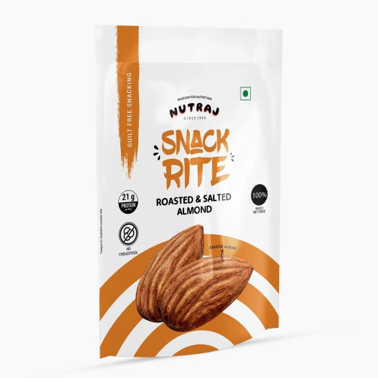 Nutraj Snackrite Roasted & Salted Almonds 150gm 150g