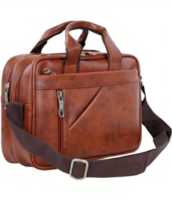 Raylan Tan Solid Messenger Bag - Tan