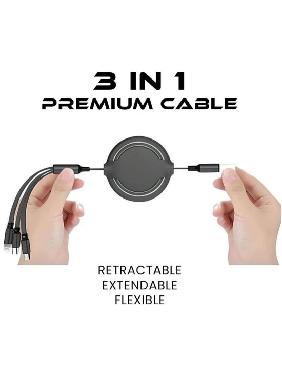 Tecsox Black 3A Multi Pin Cable 1 Meter - Black