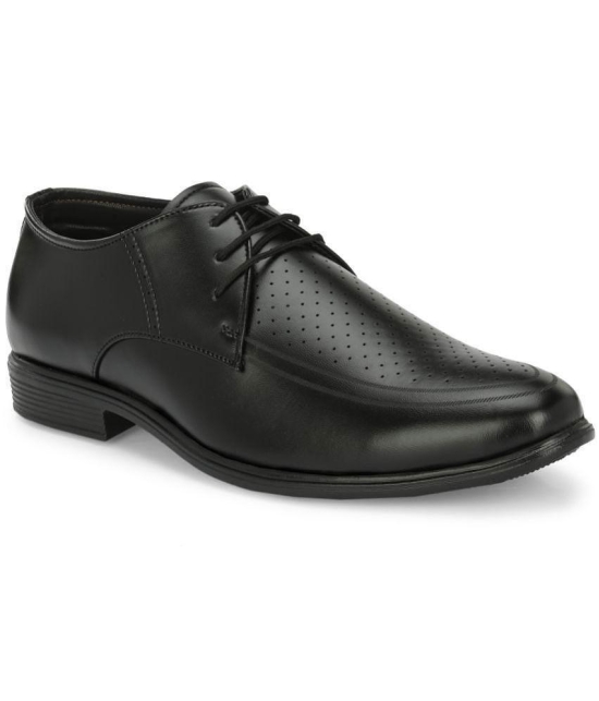 Leeport - Black Mens Derby Formal Shoes - None