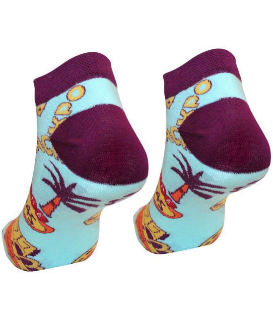 Man Arden - Cotton Men's Printed Multicolor Ankle Length Socks ( Pack of 1 ) - Multicolor