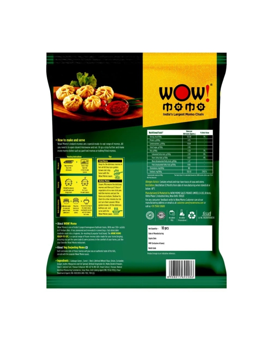 Wow Momos Veg Darjeeling Momos, 1 Pc