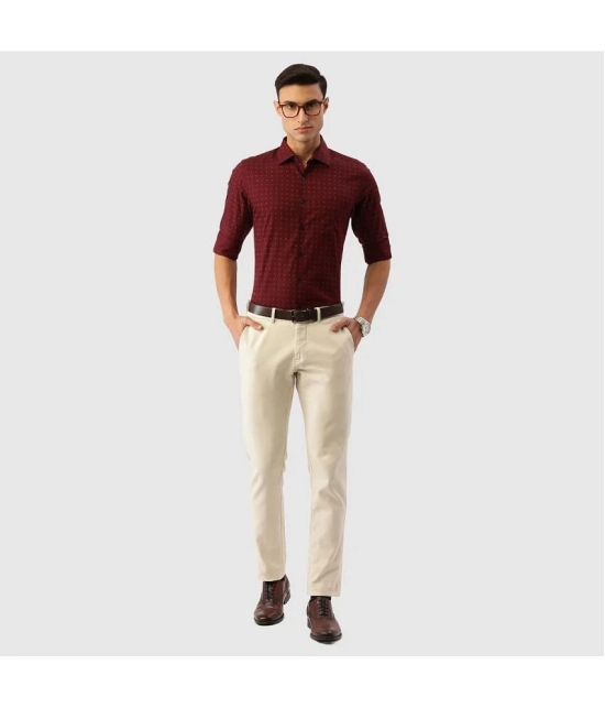 IVOC - Maroon 100% Cotton Slim Fit Mens Casual Shirt ( Pack of 1 ) - None