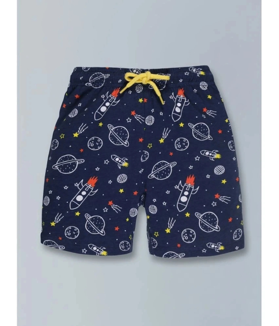 PLUM TREE - Light Blue Cotton Boys Shorts ( Pack of 2 ) - None