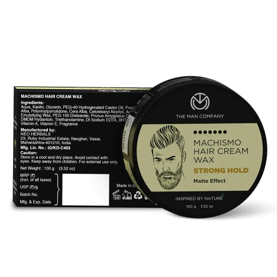 Machismo Cream Wax | Almond Oil & Vitamin E