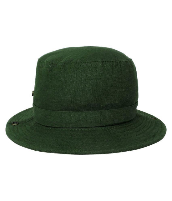 Zacharias Green Plain Cotton Hats - Green