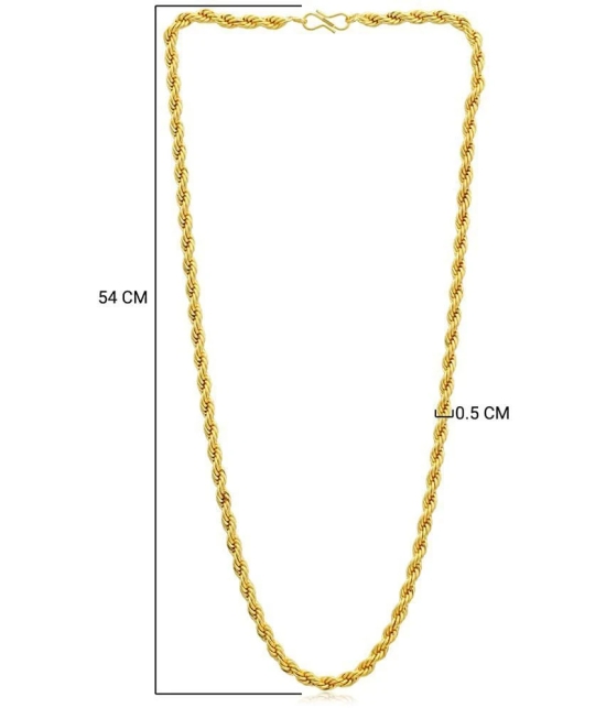 Sukkhi Lavish Gold Plated Rope Chain for Men - None