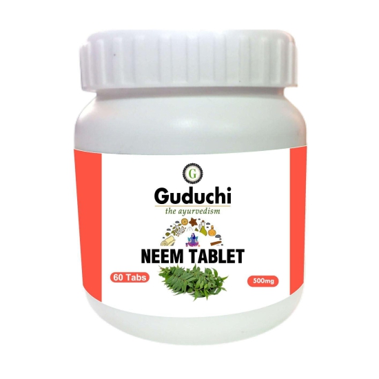 Neem Tablet- Body Cleanse, Detox & Skin wellness - 60 Tabs | 500mg